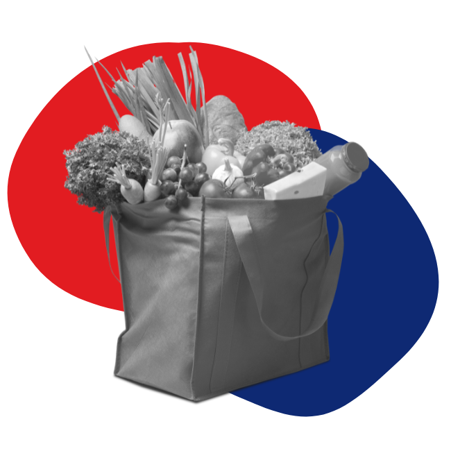 grocery bag of food image